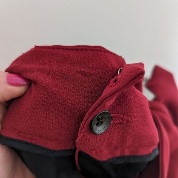 Rag & Bone deep red straight leg lightweight professional dress pants trousers - Picture 4 of 5